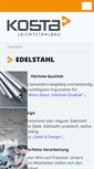 Mobile Screenshot of kosta-leichtstahlbau.at